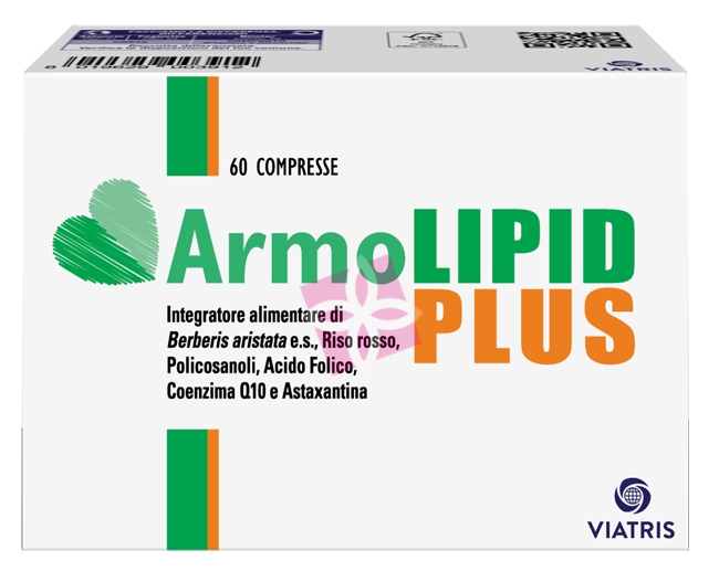 Rottapharm Linea Colesterolo Trigliceridi ArmoLIPID Plus Integratore 60 Compress