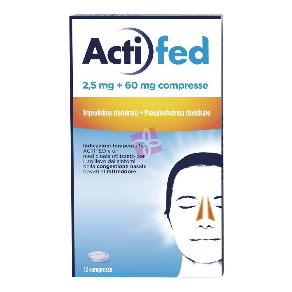 Actifed 2,5 Mg + 60 Mg Compresse 12 Compresse