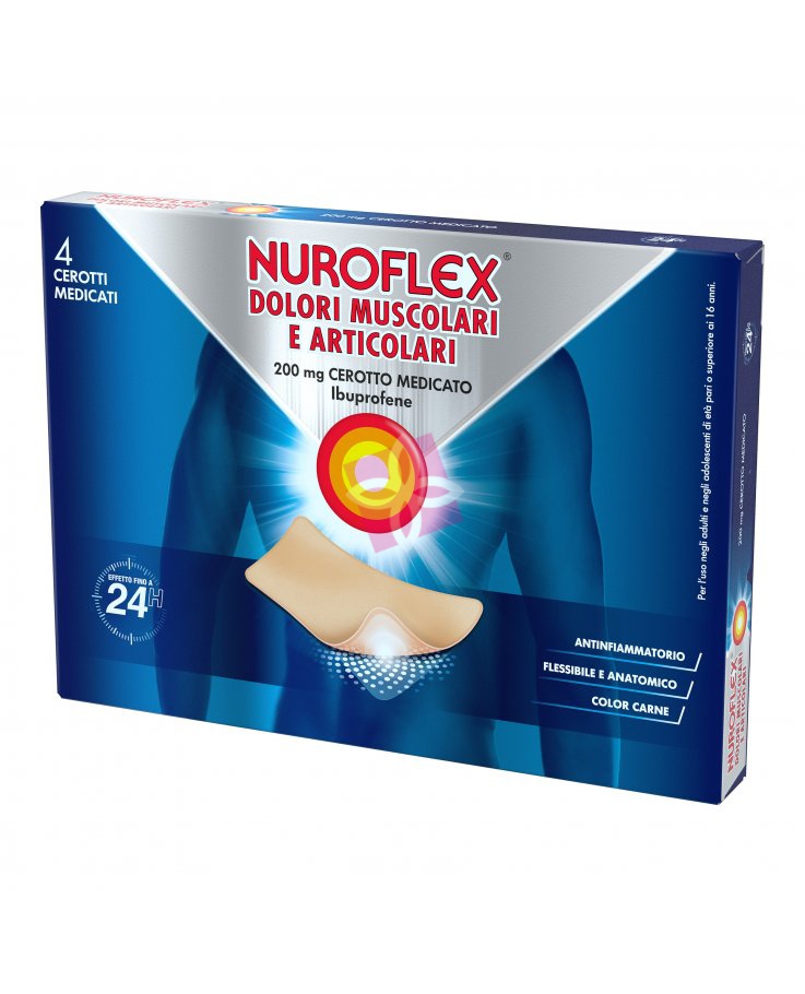 Nuroflex Dolori Musc 200 Mg Cerotto Medicato 4 Cerotti In Bustina Pet/Ldpe/Al/Ldpe