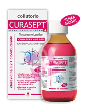 Curaden Curasept ADS Clorexidina 0,20% Clorobutanolo Collutorio Lenitivo 200 ml