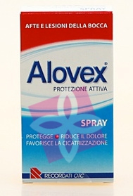 Alovex Linea Protezione Orale Spray Lenitivo Lesioni Mucosa Orale 15 ml