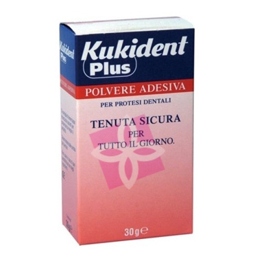 Kukident Linea Protesi Dentali Plus Tenuta Sicura Polvere Adesiva 30 g