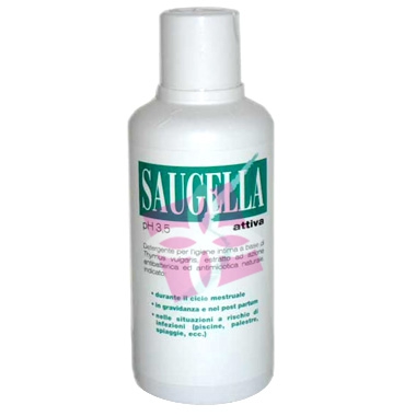 Saugella Linea Attiva Verde Dermoliquido Detergente Intimo Delicato 500 ml
