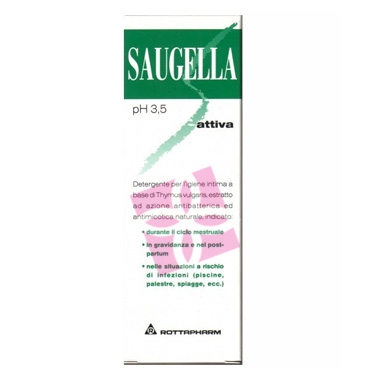 Saugella Linea Attiva Verde Gel Idratante Lubrificante Intimo Delicato 30 ml