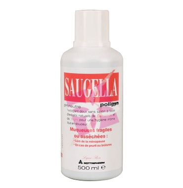 Saugella Linea Poligyn Rosa Dermoliquido Detergente Intimo Delicato 500 ml