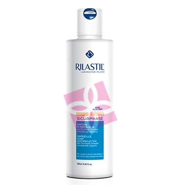 Rilastil Linea Sicurphase Pelli Sensibili Reattive Sapone di Marsiglia 250 ml