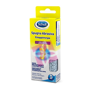 Scholl Linea Calli e Durezze Rimozione Calli e Duroni Porolith Spugna Abrasiva