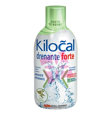 Kilocal Linea Drenante Forte Integratore Alimentare Depurativo 500 ml T Verde