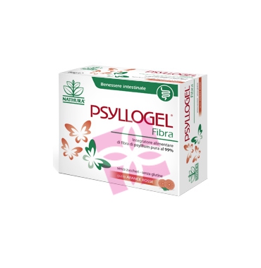 Nathura Linea Intestino Sano Psyllogel Fibra Integratore 20 Buste Arancia Rossa