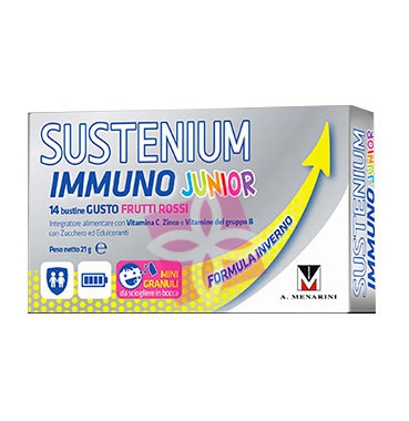 Menarini Linea Sustenium Immuno Junior Integratore Alimentare 14 Buste Frutti Ro