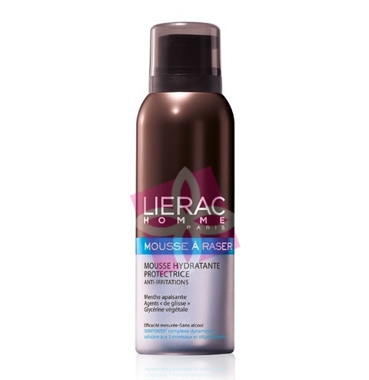 Lierac Homme Linea Rasatura Mousse Barba Idratante Anti-Irritazioni Uomo 150 ml