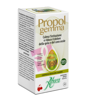 Aboca Linea Dispositivi Medici Gola Propol Gemma 45Compresse Orosolubili Bambini