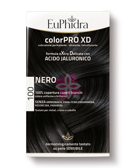 EuPhidra Linea ColorPRO XD Colorazione Extra-Delixata Senza Ammoniaca 100 Nero