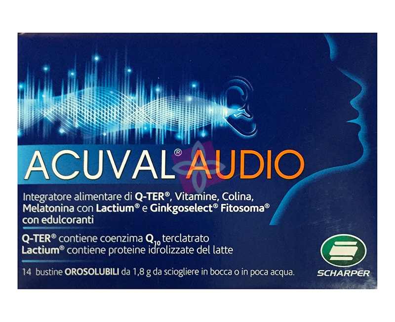 Scharper Linea Vitamine Minerali Acuval 400 Audio Integratore Alimentare 14Buste