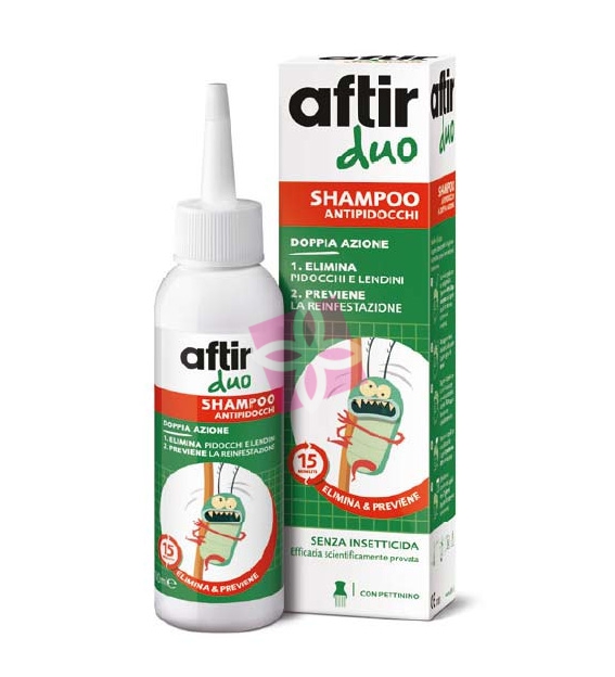 Aftir Linea Anti-Pediculosi Duo Shampoo Pidocchi e Lendini Doppia Azione 100 ml