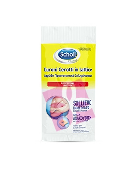 Scholl Linea Dispositivi Medici per Piedi 4 Cerotti Lenitivi Lattice per Duroni
