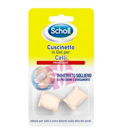 Scholl Linea Dispositivi Medici per Piedi 2 Morbidi Cuscinetti in Gel per Calli