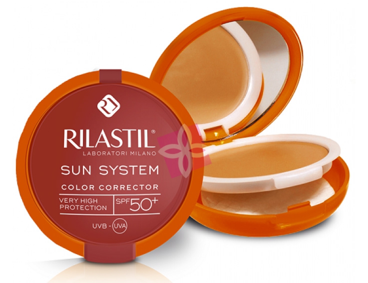 Rilastil Linea Sun System PPT SPF50+ Color Corrector Fondotinta Compatto Beige
