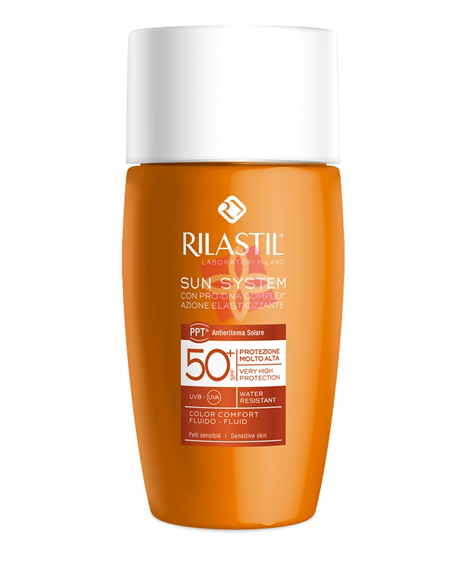 Rilastil Linea Sun System PPT SPF50+ Comfort Fluido Viso Elasticizzante 50 ml