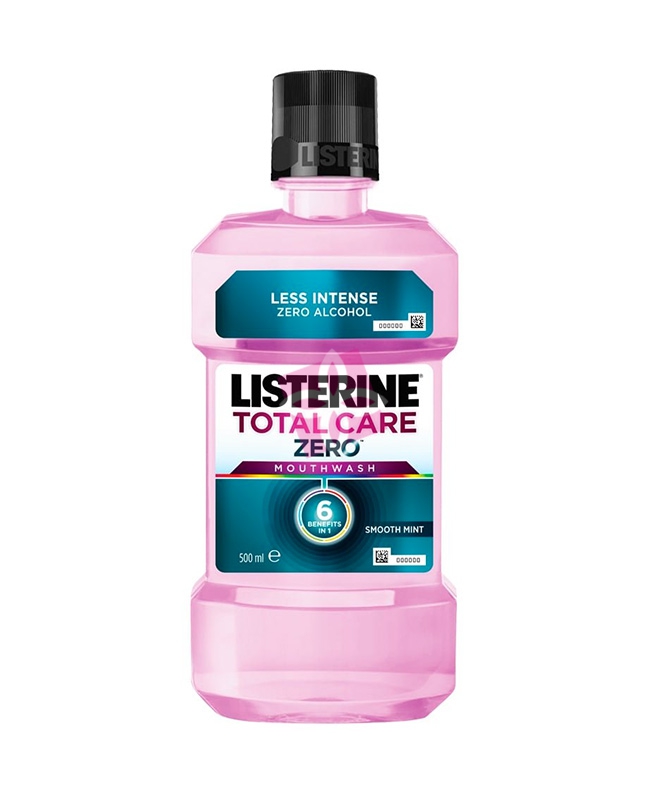 Listerine Linea Igiene Orale Quotidiana Total Care Zero Collutorio 500 ml