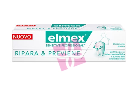 elmex Linea Igiene Dentifricio Sensitive Professional Ripara e Previene 75 ml