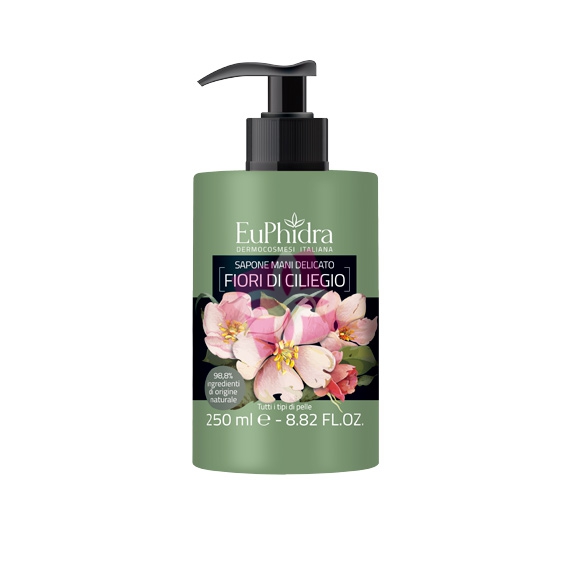 EuPhidra Linea Floreali Sapone Mani Delicato e Idratante Fiori di Ciliegio 250ml