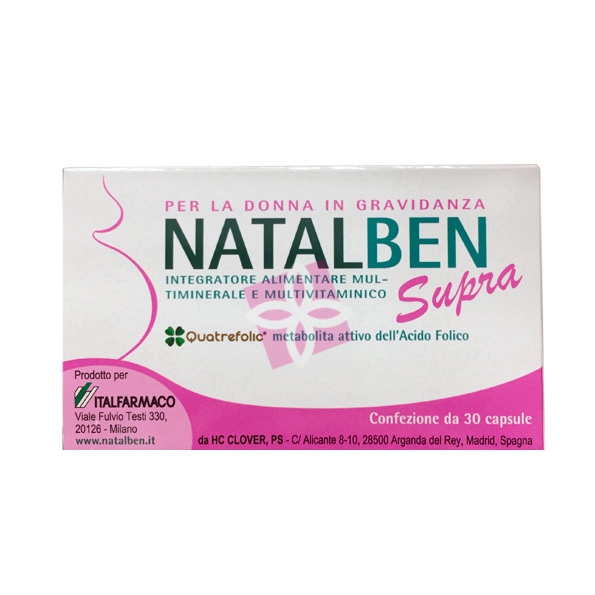 Italfarmaco Linea Allattamento Natalben Supra Integratore Alimentare 30 Capsule