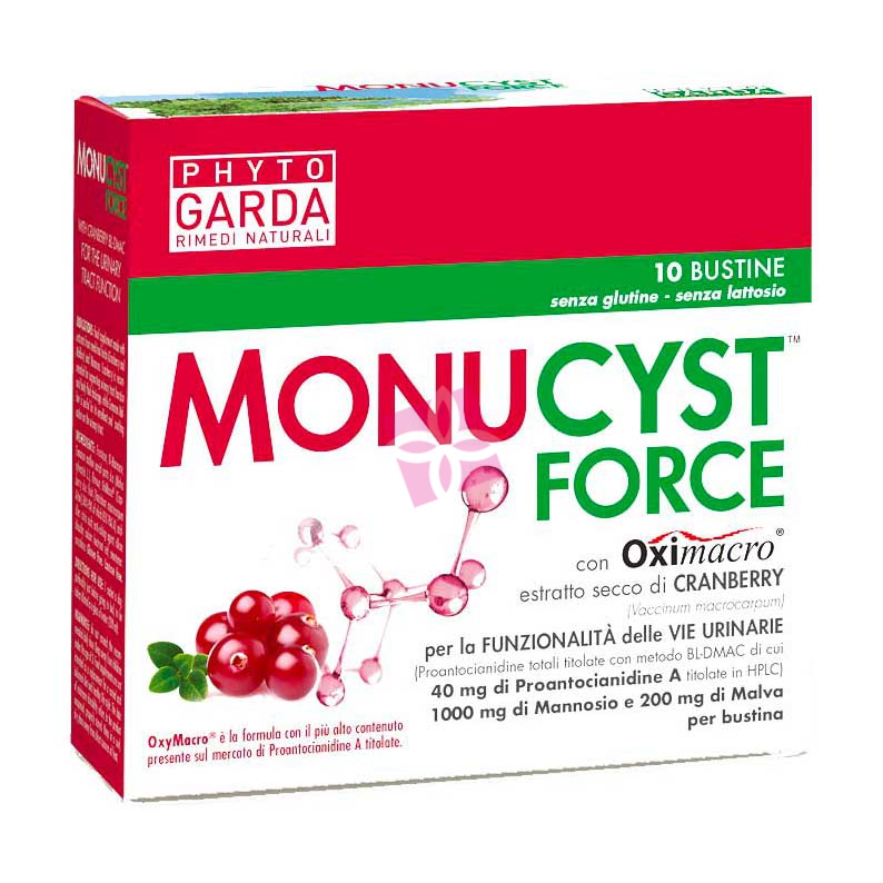 Phyto Garda Linea Apparato Urinario Monucyst Force Integratore 10 Buste