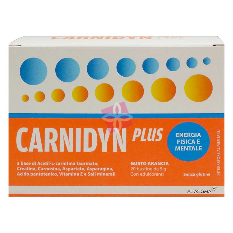Alfasigma Linea Benessere Energia Carnidyn Plus Integratore Alimentare 20 Buste