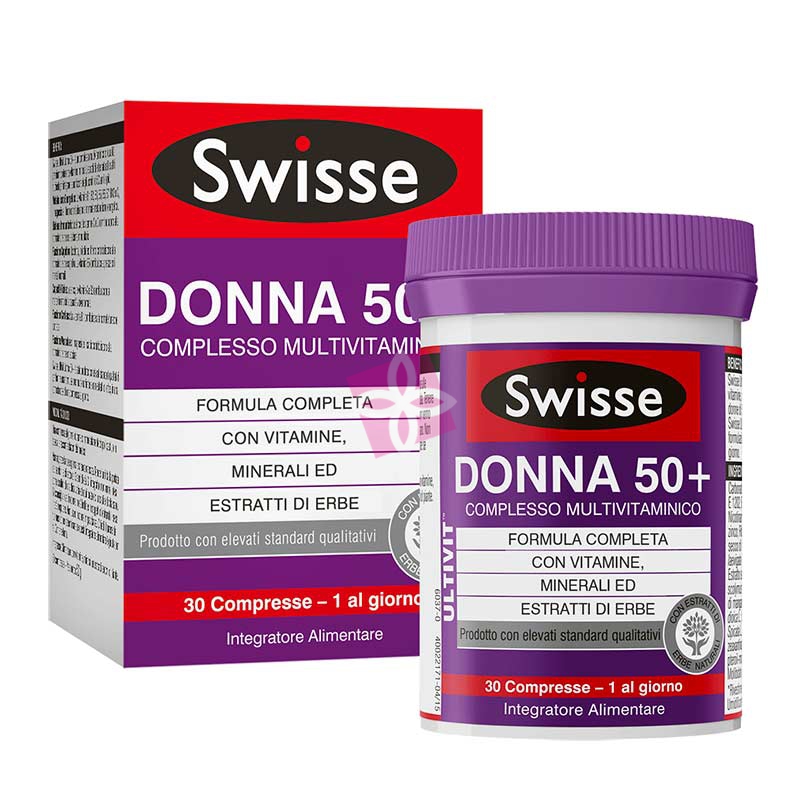Swisse Linea Vitamine Minerali Multivitaminico Donna50+ Integratore 30 compresse