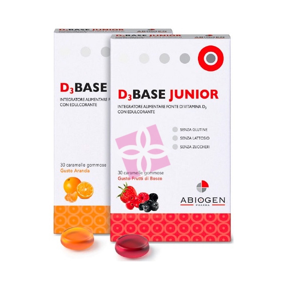 Abiogen Pharma Linea Salute Ossea Dbase 3 Junior Integratore 30 Caramel Arancia